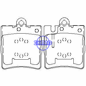 MERCEDES-BENZ C-CLASS S204 W203 CL203 S202 S203 C209 A209 C230 C240 ​​C280 C320 C350 CLK320 350 SLK280 300 350 Pastilha de freio FMSI:7748-D873 OEM:0034202820 FDB1822 TRW:9, FDB1422