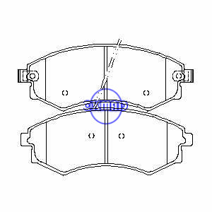 HYUNDAI COUPE ELANTRA MATRIX SONATA Tiburon KIA JOICE MAGENTIS Optima Pastilha de freio FMSI:7765-D887 OEM:58101-17A00 FDB1737 TRW:GDB3211 GDB3256 GDB3259 GDB3283, F887