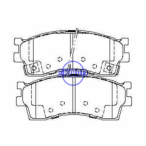 KIA Rio Sephia Spectra CARENS CLARUS Estate Pastilha de freio FMSI:7767-D889 OEM:0K2N1-33-28Z FDB1602 TRW:GDB3245 GDB3285 WVA:23873 23874 23875, F889