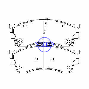MAZDA Protege 2.0 litros 5 ES Pastilla de freno FMSI:7772-D893 OEM:BLYM-33-28Z, F893