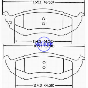 Pastilha de freio CHRYSLER Prowler FMSI:7598-D896, F896