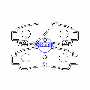 NISSAN SUNNY II III NXセントラブレーキパッドFMSI：7390-D511 OEM：44060-50A85 FDB552 TRW：GDB1014 GDB982 WVA：21734、FF552