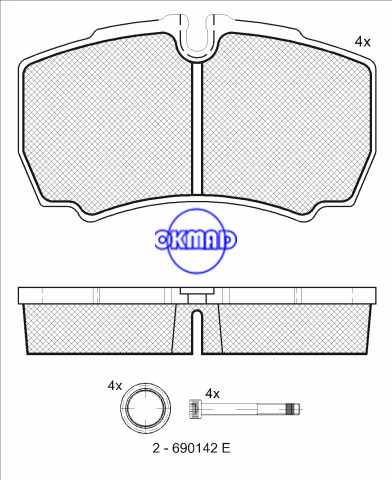 IVECO DAILY III IV V Kotak Badan / Ladang Dumptruck Platform/Casis Pad brek OEM:42470841 FDB1405 FDB4140 GDB1535 WVA:29123, FF1405