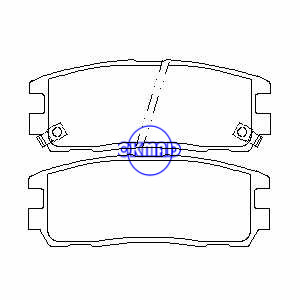 GREAT WALL HOVER ISUZU TROOPER Amigo Rodeo VAUXHALL FRONTERA HONDA Passport Plaquette de frein FMSI:7460-D580 7586-D580 OEM:8-97070-080-0 FDB1017 TRW:GDB1187 WVA:21875 21876 21877 23364 23365 23366 24184 24185, FF1017
