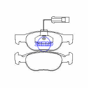 FIAT BRAVA FIAT MAREA Weekend LANCIA DELTA II Plaquette de frein OEM:77362199 FDB1040 GDB1210 WVA:21930 21931 21932, FF1040