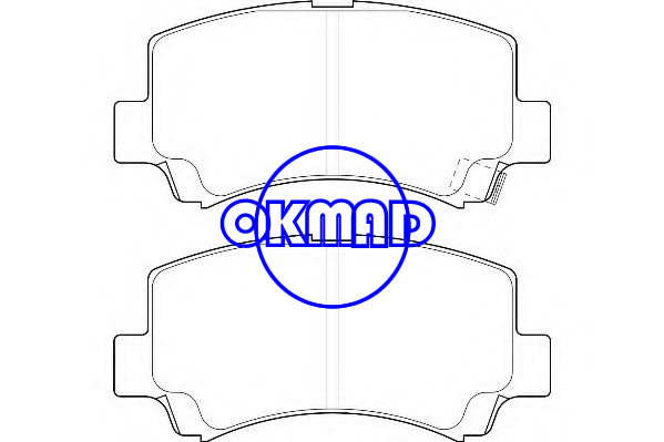 CHERY A1 QIYUN1 QQ6 DR1 DR2 RIICH M1 X1 SUZUKI WAGON WULING ZHIGUANG Pastilha de freio OEM:55810-25F10 FDB1421 GDB3221 WVA:23662 AN-477K, FF1421