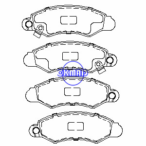 SUBARU JUSTY Mk II SWIFT II hayon berline plaquette de frein OEM:55200-80E10 FDB1459 GDB3215 WVA:23046 23047 23048 23049 23050 23051 23296 23297 23298 23299, FF1459