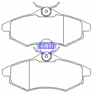 Pastilha de freio CITROEN C2 C3 I Pluriel FMSI:8340-D1219 OEM:4252.36 FDB1542 GDB1495 WVA:23406 23407 23408, FF1542