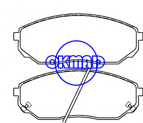Pastilha de freio KIA SORENTO I OEM: 58101-3ED00 FDB1735 GDB3343 WVA: 24092 24178 24179, FF1735