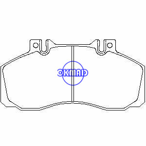 Mercedes Benz T2/LN1 VARIO HINO 145 165 185 Plaquette de frein FMSI : 7968-D1062 OEM : 58160-5K300 0014201520 FDB501 FDB1522 GDB481 GDB1695 GDB5050 WVA : 29835, FF501