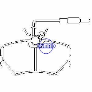 PEUGEOT 405 I Break Pastilha de freio FMSI:7334-D454 OEM:4250.55 FDB540 TRW:GDB484 GDB793 WVA:21208 21209 21210, F454