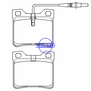 PEUGEOT 406 (8B) Coupe Estate 605 (6B) Pastilha de freio OEM: 4250.81 FDB619 GDB985 WVA: 21278 21279 21286, FF619