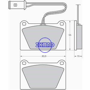 Plaquette de frein GEO METRO Berline Cabriolet OEM:GBP90258 FDB842 FDB840 GDB336 WVA:20754 20762, FF842