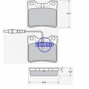 MERCEDES BENZ CLASSE V (638/2) VITO Box Bus (638) Plaquette de frein OEM:0024204820 FDB1044 GDB1289 WVA:21278 21572 21904, FG1289