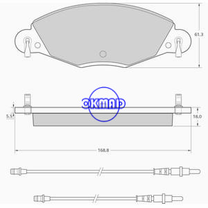 CITROEN C5 I Estate (DE_) II Break (RE_) Pastilla de freno OEM:4252.16 FDB1412 GDB1449 WVA:23272 23273, FG1449