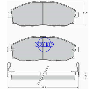 HYUNDAI H-1 HYUNDAI PORTER Furgón SATELLITE JAC REFINE REIN Pastillas de freno FMSI:8937-D1712 OEM:58101-4AA00 FDB1498 GDB3201 WVA:23536 23537 23538, FG3201