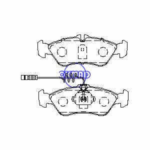 MERCEDES BENZ SPRINTER, PAD DE FREIO DODGE TRUCK FMSI: 7909-D1006, DB1960, 05103550AA, 05103550BB, FDB1045, 002.420.40.20, 002.420.60.20, 004 420 1820, 004 420 2720, 902.423.05.10 ， FF10