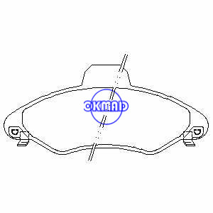 FORD ESCORT CLASSIC VII Plaquette de frein pour berline cabriolet OEM : 1048308 FDB1276 GDB1349 WVA : 23300 23301, FF1276