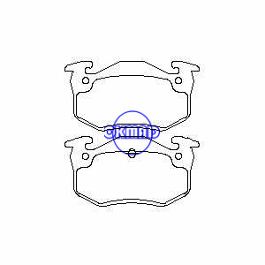 CITROEN SAXO XSARA ZX PEUGEOT 106 205 206 306 309 RENAULT 11 19 Clio MEGANE Pastilha de freio FMSI: 8658-D1458 8658-D1482 OEM: 4250,42 FDB558 GDB1305 WVA: 20973 20974, FF558