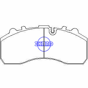 DAF CF 65/75/85 XF 95 IVECO EuroCargo MAN TGA MERCEDES BENZ ATEGO ACTROS SCANIA 4 pastilhas de freio FMSI:8323-D1203 OEM:2992348 FDB1313 WVA:29059 29087, FW29059