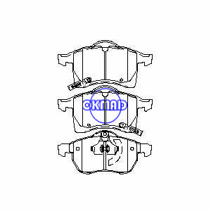 OPEL Astra Zafira VAUXHALL ASTRA ZAFIRA Pastilha de freio FMSI:8252-D1141 OEM:16 05 035 FDB1295 TRW:GDB1350 WVA:23056/23057/23058/23059/23060,F1141