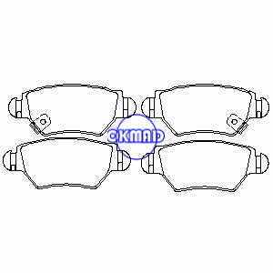 OPEL VAUXHALL Astra 2.0 ZAFIRA Pastilha de freio FMSI:8661-D1461 OEM:9195641 FDB1294 GDB1352 GDB1471 WVA:23052 23258, FF1294