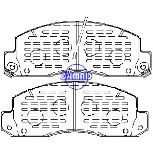 TOYOTA DYNA 200 Plataforma/chassi Coaster Pastilha de freio FMSI:8759-D1550 OEM:04465-36010 FDB802 GDB7561 GDB7592 WVA:23306 AN-118K AN-417WK AN-409WK, FG7592