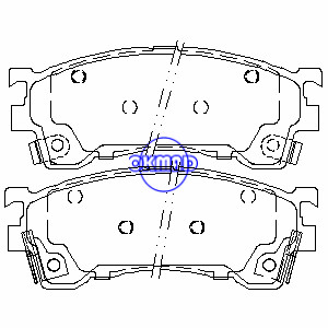 MAZDA 323 626 Protege MX-6 FORD Sonda Pastilha de freio FMSI: 7515-D637 OEM: CBY0-33-28Z G5Y6-33-23Z FDB984 FDB950 GDB1139 WVA: 21754 21755 23845 23846 23847 24004 24006 24082 21756 21757, FF950