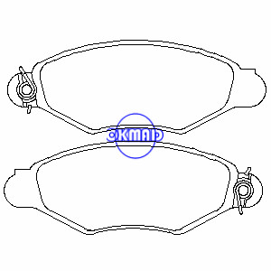 NISSAN KUBISTAR Caixa RENAULT KANGOO Express Pastilha de freio OEM:7701205996 FDB1135 GDB1402 WVA:21978 21979 21980 21981, FF1135