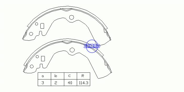 HYUNDAI SONATA II III NISSAN BLUEBIRD Hatchback LAUREL PRAIRIE SUNNY I III VANETTE Box Bus Tambor Sapatas de freio FMSI: 1381-S575 OEM: 44060-D5725 MK1170 FSB258 GS8308, OK-BS005