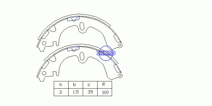 TOYOTA CAMRY Estate Liftback Saloon CARINA CELICA COROLLA 컴팩트 스테이션 왜건 드럼 브레이크 슈즈 FMSI:8104-S529 8104-S588 OEM:04495-20100 K2285 GS8181, OK-BS051