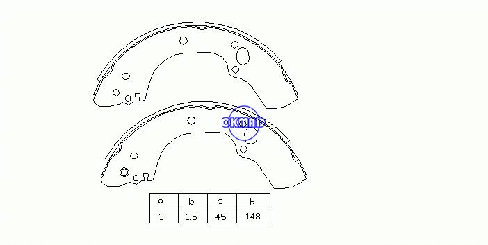 HONDA TRUCK Passport ISUZU TRUCK Amigo Axiom Rodeo Tambours de frein à tambour FMSI: 1503-S735 1509-S735 OEM: 8-97191-108-0 K4462 GS7805, OK-BS053R