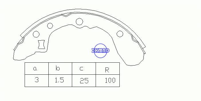 MAZDA 323 III 해치백(BF) 스테이션 왜건(BW) LASER FAMILIA 드럼 브레이크 슈즈 FMSI:1376-S577 OEM:B092-26-310 MK3356 FSB238 GS8286, OK-BS083