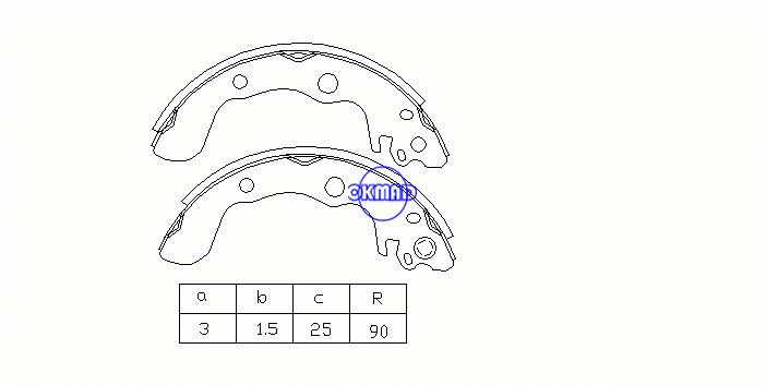CHEVROLET Spectrum GEO Spectrum ISUZU I-Mark MERCEDES TRUCK Tambores de freio FMSI: 1391-S606 OEM: 8-94470-807-0 MK4448 GS7172, OK-BS092
