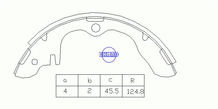 FORD Focus TRUCK Courier Transit Connect MAZDA TRUCK B-1600 B-1800 Sapatas de freio de tambor coletor giratório FMSI: 8114-S395 OEM: 8854-26-310 MK3326 GS8120 SA015, OK-BS116