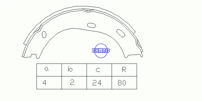 MERCEDES BENZ / 8 (W115) Coupé (W114) COUPE (C123) S-CLASS (W108, W109) Saloon (W123) Sapatas de freio de tambor FMSI: 1596-S875 OEM: 1264200120 FSB63 GS8218, OK-BS153