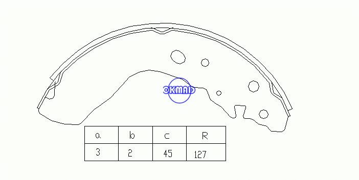 GEO TRACKER Cabrio Station Wagon SUZUKI VITARA Cabrio MAZDA Prosseguir Levante Tambor Sapatas de freio FMSI: 1492-S711 OEM: 53200-77810 FSB580 MK9947 K9965 GS8641, OK-BS176