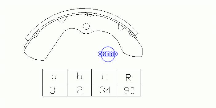 SUZUKI CARRY 550 드럼 브레이크 슈즈 OEM: 52210-85002 MK9918 GS7253, OK-BS181