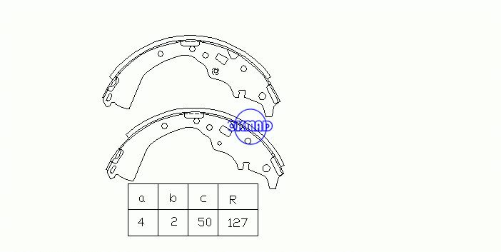 TOYOTA CROWN GXS12 CONFORT GXS10 YXS10 Mâchoires de frein à tambour OEM: 04494-25011 MK2363 GS7827, OK-BS188
