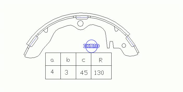 FORD Focus TRUCK Courier 로터리 픽업 드럼 브레이크 슈즈 FMSI:8114-S489 OEM:8854-26-310 MK3326 SA015 GS8120, OK-BS211