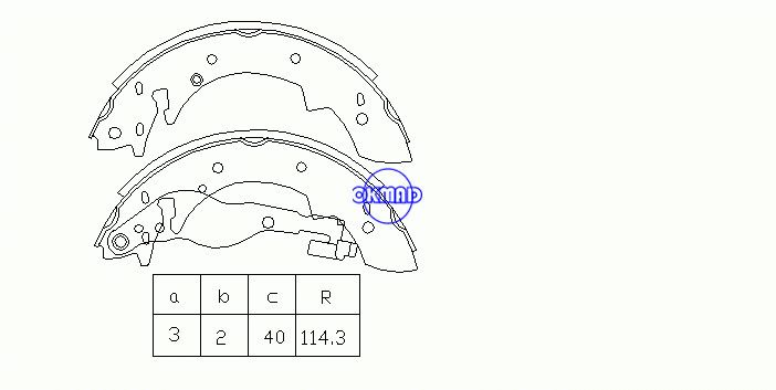 ALFA ROMEO 33 Sportwagon GEO TRACKER 스테이션 왜건 RENAULT RAPID Box SUZUKI SAMURAI VOLVO 340-360 Saloon Drum Brake shoes FMSI:1382-S548 OEM:32778300 FSB526 GS8524, OK-BS227