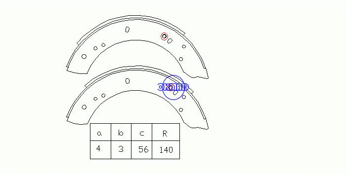 LAND ROVER 110/127 (LDH) 88/109 (LR) 88/109 Sapatas de freio de tambor Hardtop FMSI: 1494-S713 OEM: RTC3418 FSB347 GS6082, OK-BS239