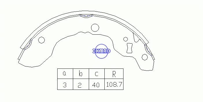 MAZDA SCRUM SUZUKI EVERY CARRY Drum Brake Shoes OEM: 53210-50F00 MK9943 GS7263, OK-BS294