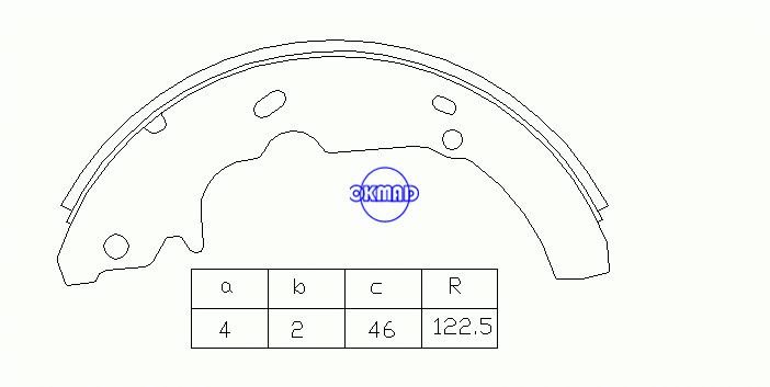 FORD TAURUS Thunderbird MERCURY Cougar Sable Zapatas de freno de tambor FMSI:1396-S618 OEM:F2DZ-2200-A, OK-BS366