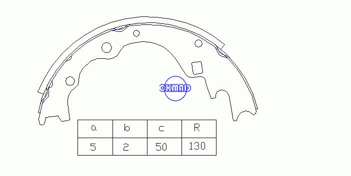 KIA BESTA Box MAZDA E-SERIE Bus Tambor Sapatas de freio OEM: SE28-26-310A FSB288 MK3349 GS8523 SA044, OK-BS374