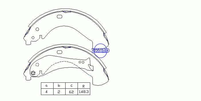 CHEVROLET/GMC TRUCK Silverado Sierra 1500 Hybrid Sapatas de freio FMSI: 1583-S855 OEM:89059128 Brembo:S61528N, OK-BS430