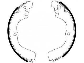 CHANGFENG LIEBAO MITSUBISHI GRANDIS PAJERO SPACE RUNNER OUTLANDER Mâchoires de frein à tambour FMSI: 1538-S798 OEM: MR289625 K6723 GS7356, OK-BS581