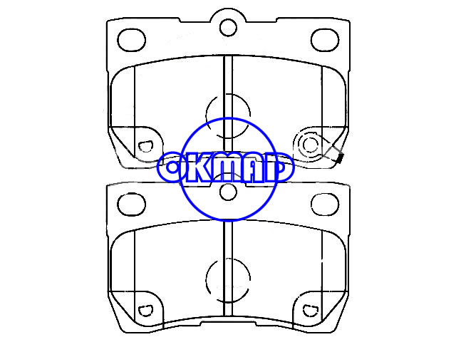 LEXUS GSIS II IS CTOYOTA (FAW) CROWN ROYAL REIZ brake pad FMSI:8217-D1113 OEM:04466-22190 WVA:24323,F1113