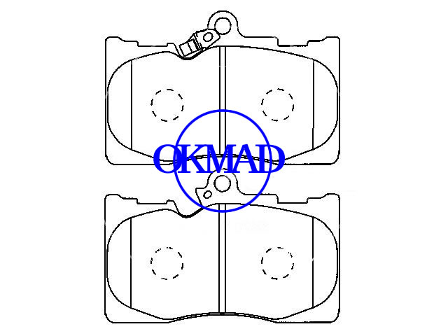 LEXUS GS brake pad FMSI:8224-D1118 OEM:04465-30410 WVA:20325,F1118