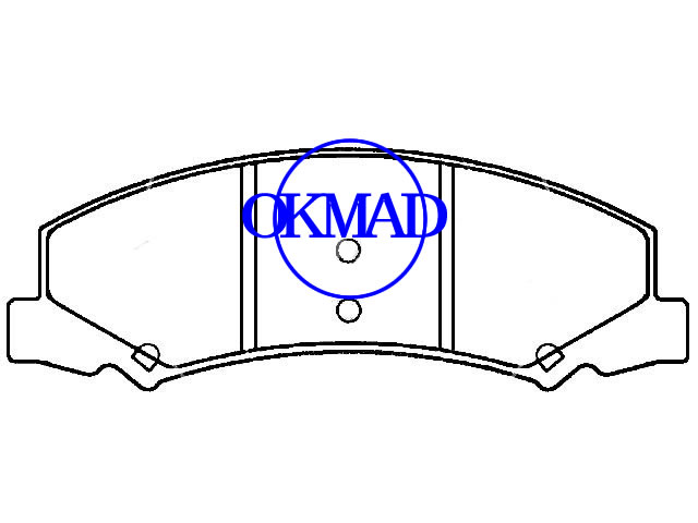 Buick Lucerne 4.6,3.8 adillac DTS 4.6 Chevrolet Impala Monte Carlo 3.5,3.9 5.3 brake pad FMSI:D1159-82698289 OEM:15270292,F1159